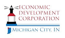 Economic Development Corporation Michigan City, Indiana Logo